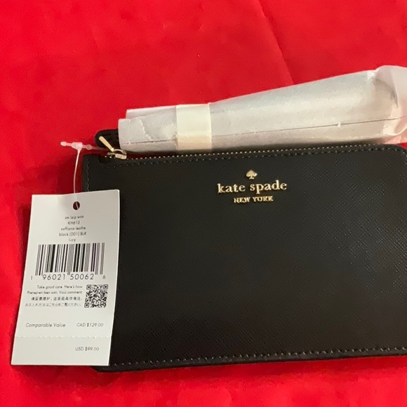 NWT Kate Spade Lucy Small L-Zip Wristlet - Picture 5 of 9